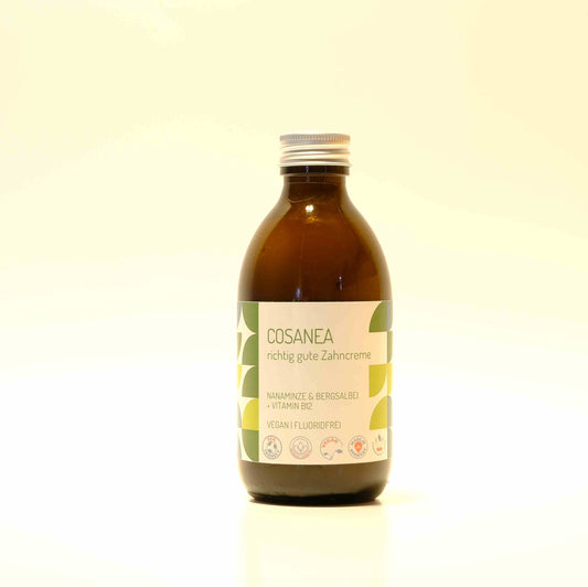Zahncreme Marokkanische Minze-Bergsalbei + Vitamin B12 (fluoridfrei), Nachkaufflasche, 250 ml